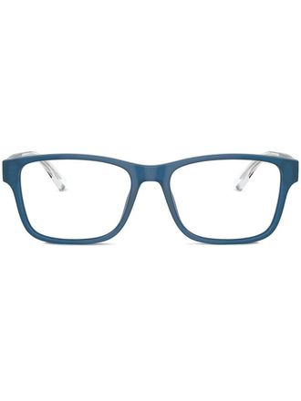 Emporio Armani square frame glasses - Blue