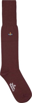 Vivienne Westwood Orb Kniekousen - Dames - Sokken - Rood - ONE Size - Wol - Ondergoed
