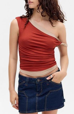 BDG Fia Twist Top in Burnt Orange at Nordstrom, Size X-Large