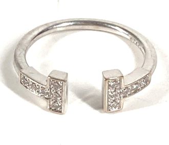 Tiffany & Co. Silver White Gold (18K) Band Ring (Pre-Owned)