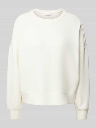 Moss Copenhagen Sweatshirt mit &uuml;berschnittenen Schultern Modell Dalvina Ima Q in Offwhite, Gr&ouml;&szlig;e S/M