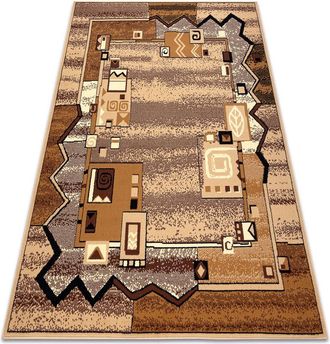 RugsX Rugsx - Alfombra Bcf Morad Szlaczek Sendero, Cl&aacute;sico - Beige Beige 140x200 Cm