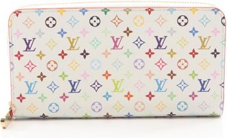 Louis Vuitton White Pvc Long Wallet (Bi-Fold) (Pre-Owned)