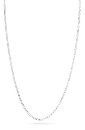 Sphera Milano Mixed Link Chain Necklace in Silver at Nordstrom Rack