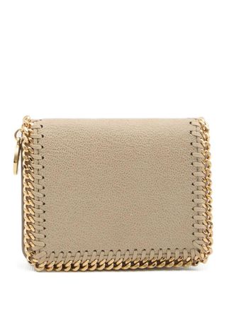 Stella McCartney Falabella chain bifold wallet - Neutrals