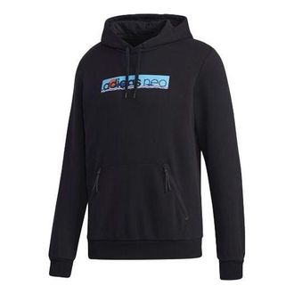 adidas Mens adidas neo Fav Ss Hd Casual Sports Printing Pullover Black GM2332