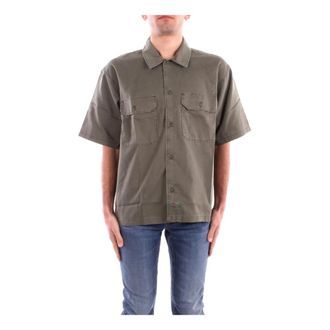 Dickies Heren, Overhemden, Groen, Maat: S Katoen