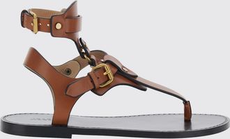 Isabel Marant Sandali infradito in pelle di vitello con tacco basso