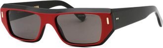 Cutler and Gross CGSN1367 003 Red on Black/Grey