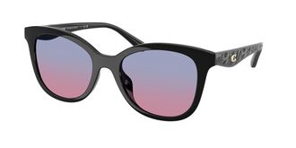 Coach HC8419U CAD25 500218 Womens Sunglasses Black Size 55