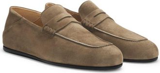 BOSS BY BECKHAM penny loafers in suede