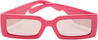 Dolce & Gabbana Zonnebril met rechthoekig montuur - Roze