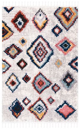 Safavieh Alfombra poli&eacute;ster neutrale/multicolore 122 x 183 cm