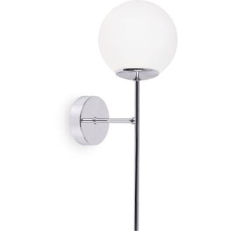 OEM Aplique Siena Cromado 1 Pantalla Plana Blanca E14