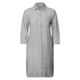 Cecil Dames, Jurken, Grijs, Maat: L Linnen