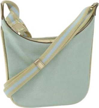 Gucci Pre-owned Cross Body Bags, female, Green, Size: ONE SIZE Pre-owned Canvas Cross Body Bag