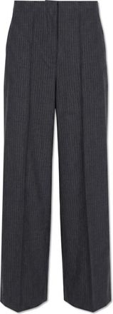 Rag & Bone Nauwsluitende Pantalon met krijtstreep - Dames - Wijde Broeken - Grijs - 2XS - Wol - Broeken