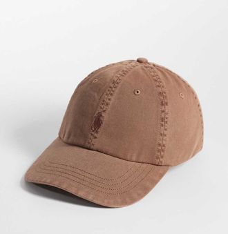 Polo Ralph Lauren Cappello con visiera marrone con logo