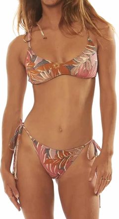 Sisstrevolution Sun Clove Bralette Swim Top In Black Fade