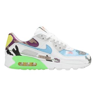Nike Fitness, Heren, Veelkleurig, 42 1/2 EU, Air Max 90 Flyleather Ruohan Wang - Limited Edition