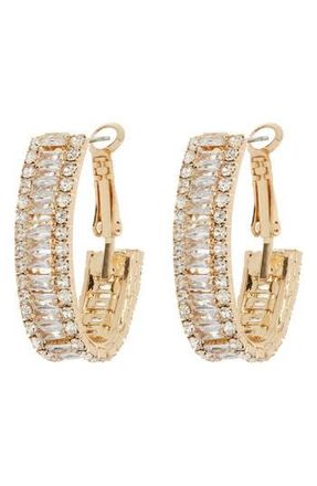 Tasha CZ Hoop Earrings in Gold at Nordstrom Rack