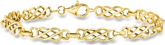 Ross-Simons 14kt Yellow Gold Double-Infinity Link Bracelet