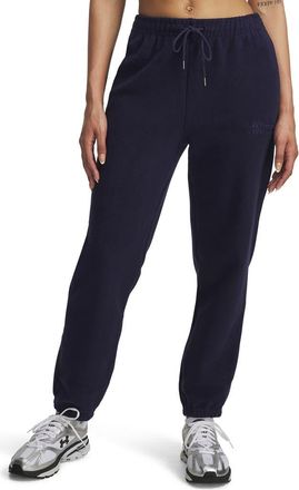Under Armour Icon Terry Varsity Joggers in Midnight Navy/Navy at Nordstrom, Size Small