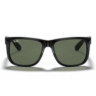 Ray-Ban Sunglasses Rb4165 601/71 Justin Black/Green Unisex