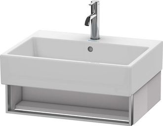 Duravit Mueble De Pared Duravit Vero Air 58,4 X 43,1 Cm, 1 Compartimento Abierto, Para Vero Air 235060, Color (frente/cuerpo): Laca Blanca Lila Alto Brillo - 