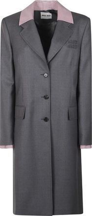 Miu Miu Mujer, Abrigos, Gris, Talla: M