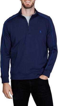Tailorbyrd Textured Performance Quarter Zip Pullover in Navy at Nordstrom Rack, Size Xx-Large