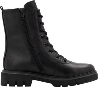 Remonte Zwarte Casual Enkellaarsjes voor Dames - Dames - Veterlaarzen - Zwart - 37 EU - Wol - Schoenen