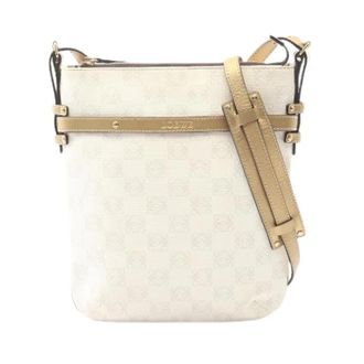 Loewe Pre-owned Repeat Anagram PVC Gecoat Canvas Leren Schoudertas - Dames - Vintage Schoudertas - Wit - ONE Size - Leer - Vintage