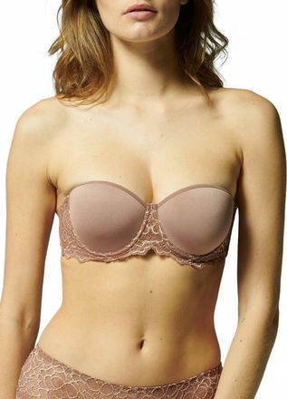 Simone P&eacute;r&egrave;le Caresse Strapless Bra In Brun Coco