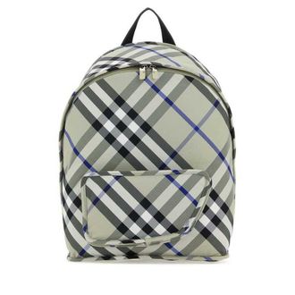 Burberry Printed Nylon Shield Backpack Lichen Zaini