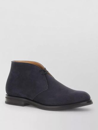 Churchs suede ankle boots round toe design