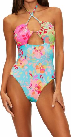 Beach Riot Phoenix One Piece Swimsuit In Bloom Lagoon