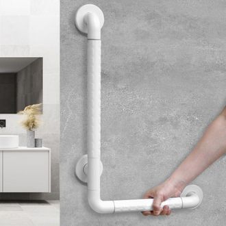 OEM Barra De Seguridad Blanca De 40x60 Cm, Asa De Ducha De Acero Inoxidable, Apta Para Personas Mayores Y Discapacitadas