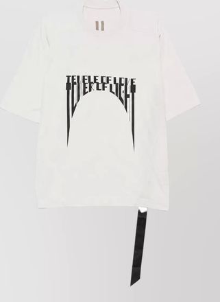 Rick Owens cotton graphic print short-sleeve t-shirt