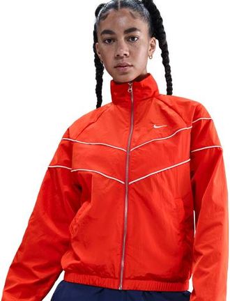 Nike Womens Windrunner Woven Full-Zip Jacket - Picante Red/Sail/Sail Size L