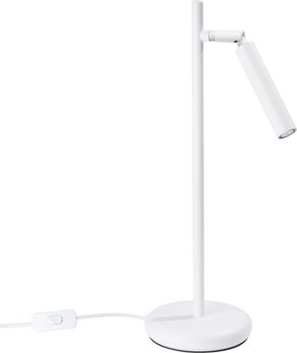 Sollux Lighting Lámpara de escritorio blanco acero alt. 14 cm