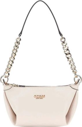 Guess Eco Evaine Schoudertas - Dames - Schoudertassen - Beige - ONE Size - Leer - Tassen