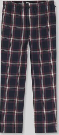 HUGO BOSS Regular Fit Pyjama-Hose aus Baumwoll-Viskose-Mix Modell HOLIDAY PANTS in Dunkelblau, Größe XXL