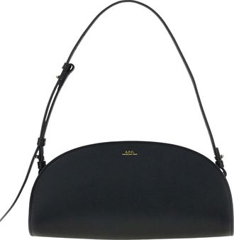 A.P.C. Black Demi-Lune Medium Shoulder bag