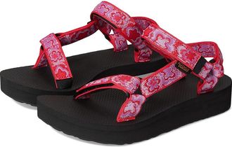 Teva Midform Universal Womens Shoes Neon Floral Pink/Purple : 10 B - Medium, Synthetic/Textile