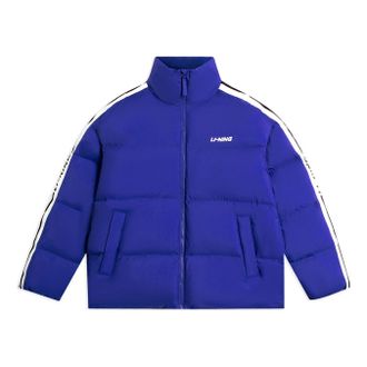 Li-Ning Graphic Short Down Jacket Blue AYMS337-3