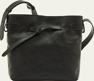 IL BISONTE Elisa Leather Bucket Bag