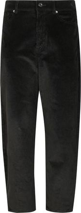 Liu Jo Velvet Balloon Broeken - Dames - Straight fit broeken - Zwart - W28 - Katoen - Broeken
