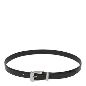 Saint Laurent Folk Riem - Heren - Accessoires - Zwart - Maat: 100 CM Leer