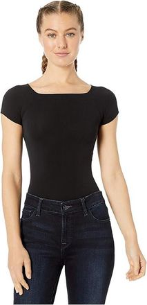 Commando Ballet Cap Sleeve Bodysuit KT039 Womens Jumpsuit & Rompers One Piece Black, Cotton/Nylon